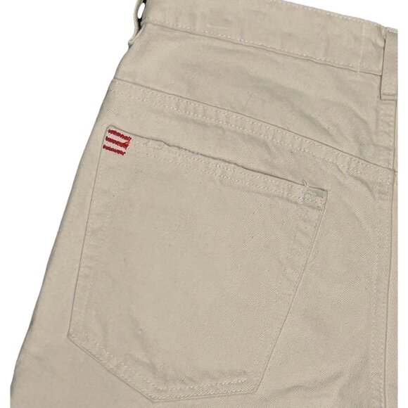 BDG Tapered Baggy Jeans Women's Size 29 High Waist Frayed Hem Cream Denim - Picture 8 of 16